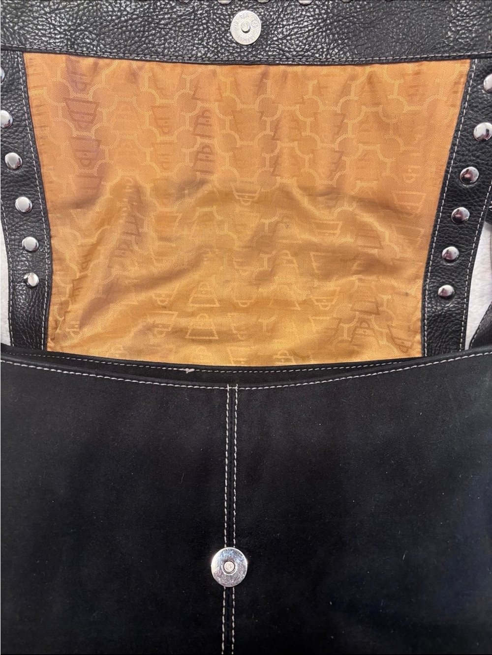 Kathy Van Zeeland Studded Suede Purse - Picture 6 of 12